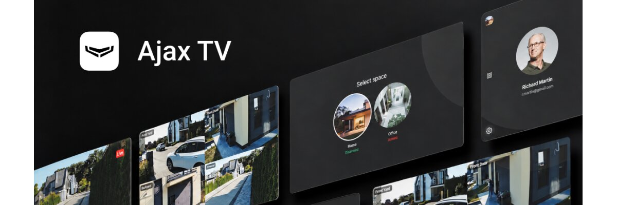 Ajax TV für Apple TV: Kamerabilder auf dem Fernseher - Ajax TV für Apple TV: Kamerabilder am TV | Schick