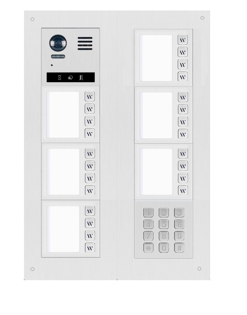 Videosprechanlage Mehrfamilienhaus 24 Wohnungen 
