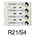R21/S4 einreihiges Tastenmodul beleuchtet  f&uuml;r DMR21...
