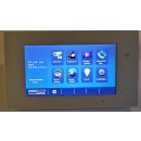 Video Türsprechanlage DSB1207/ID/S1 170° 2Mpx mit RFID-Türöffner  & MB87 Touchscreen m.Bildspeicher SPRECHANLAGE 2 Monitore weiß / Glasfront