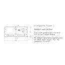 Front f. alte Siedle Vario 2 Module 1x Taste