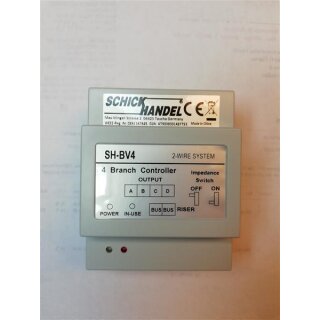 BV4A  Verteiler Türstationen & Monitore für Sprechanlage 4 Ausgänge