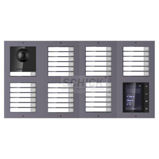 2 Draht IP Video Türklingel  HIKVISION 2 Megapixel 37 x Klingeltaste  /TFT /UP /2er