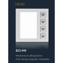 DT821 Video Türsprechanlage 5x Klingeltaste mit Dot-Matrix display Modul  f. Aktionsanzeigen und RFID Karten Türöffner