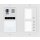 DT821 Video Türsprechanlage 5x Klingeltaste mit Dot-Matrix display Modul  f. Aktionsanzeigen und RFID Karten Türöffner