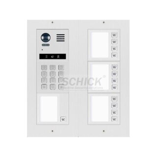 DT821 Video Türsprechanlage 13x Klingeltaste  Mechanical Keypad Modul f. Türöffner & Anwahl Monitor / Dot-Matrix display Modul für Aktionsanzeige & RFID Türöffner