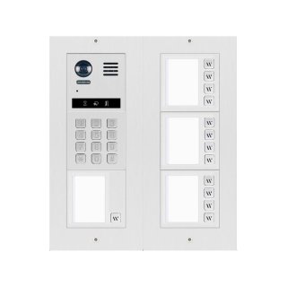 DT821 Video Türsprechanlage 13x Klingeltaste  Mechanical Keypad Modul f. Türöffner & Anwahl Monitor / Dot-Matrix display Modul für Aktionsanzeige & RFID Türöffner