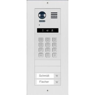 DT821 Video Türsprechanlage 2-Familienhaus  2x Klingeltaste   Mechanical Keypad Modul für Türöffner und Wohnungsanwahl