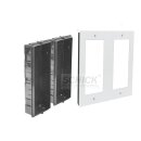 DT821 Video Türsprechanlage 8x Klingeltaste mit Dot-Matrix display Modul  f. Aktionsanzeigen und RFID Karten Türöffner