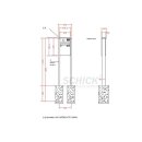 Standbriefkasten Leabox 1 Kasten & 1x Taste +...