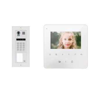 Video Türsprechanlage  MB837 4 3" Sensortouch &  DT821 Unterputz  1x Klingeltaste &Mechanical Keypad Modul für Türöffner und Wohnungsanwahl