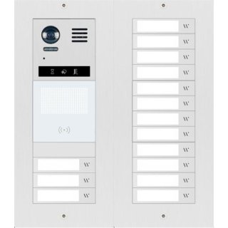 Video Türsprechanlage  Monitor MB837 4,3" Sensortouch &  DT821 Aufputzgehäuse m. Regenschutz Video Türsprechanlage 15x Klingeltaste   Dot-Matrix display Modul für Aktionsanzeige & RFID Türöffne