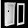 DT821 Video Türsprechanlage 3-Familienhausmit Aufputzrahmen inkl Regenschutz Edelstahl 3x Lichtsensor Klingeltaste  Infomodul