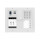 DT821 Video Türsprechanlage mit Aufputzrahmen inkl Regenschutz Edelstahl 4x Lichtsensor Klingeltaste  Mechanisches Keypad f.Türöffner und Klingeln & Infomodul