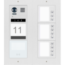 DT821 Unterputz Montage Haustürklingel mit Video 11x Klingeltaste Dot-Matrix display Modul f. Aktionsanzeigen und RFID Karten Türöffner & Info Modul