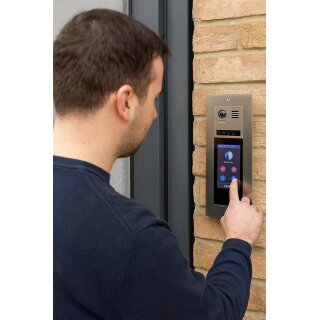 DT821/3x1-F/T5 Türsprechanlage mit Kamera mit 5" Glas  TFT  All- in-One Modul Touchscreen Modul  für DT821 Unterputz inkl Einbaurahmen