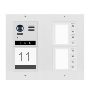 DT821/I/S8-F Video Türsprechanlage 8x Klingeltaste Infomodul für Hausnummer Unterputzstation