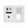DT821/FP/MK/S1-4 F Video Türsprechanlage Mechanical Keypad Modul und Fingerprint für Türöffner Unterputzmontage 4Tasten