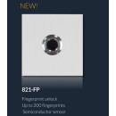 DT821 Video Türsprechanlage 170° Kamera 2 MP FP Fingerprint für Türöffner 5 Sensorklingeltasten