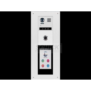 DT821 Türsprechanlage mit Kamera   Video 2-Familienhaus  170° Kamera 2 MP & T5 mit 5" Glas TFT All- in-One Modul Touchscreen Modul (Code/RFID/Namenlist) FP Fingerprint für Türöffner