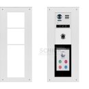 DT821 Türsprechanlage mit Kamera   Video 2-Familienhaus  170° Kamera 2 MP & T5 mit 5" Glas TFT All- in-One Modul Touchscreen Modul (Code/RFID/Namenlist) FP Fingerprint für Türöffner