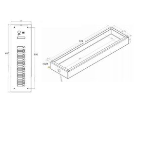 Front Spezial S17 mit UP Kasten 17 Tasten