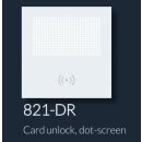 DT821/h Video Türsprechanlage Aussenstation 3er horizontal 1 xTaste DR RFID Leser