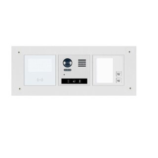 DT821/h Video Türsprechanlage Aussenstation 3er horizontal 2 xTaste DR RFID Leser