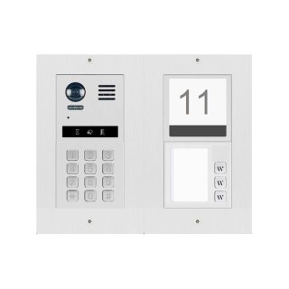 DT821 Video Türsprechanlage 3-Familienhaus  Mechanical Keypad & Info Modul beleuchtet
