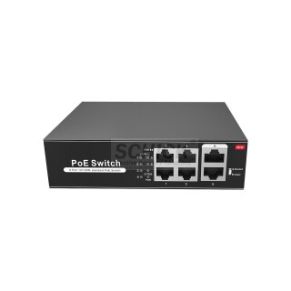SW0604POE-65-E POE Switch 4 PoE-Ports + 2 Uplink-RJ45