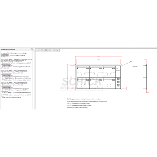 BriefkasteLANlage Teilwandmontage RAL9007 Grau  1250x660 6 Familienhaus