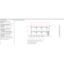 BriefkasteLANlage Teilwandmontage RAL9007 Grau  1250x660...