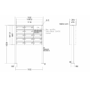 leabox/Renz  -13  Familien  Briefkastenanlage freistehend