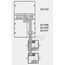 821-K8 Tasten Converter zum auflegen externer...