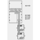821-K8 Tasten Converter zum auflegen externer Klingeltasten (Briefkasten Sprechanlagen)