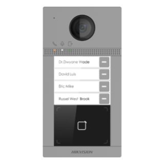 HIKVision DS-KV8413-WME1(C)/Europe BV Unterputz  Villa-Türstation aus Metall mit 4 x Taster