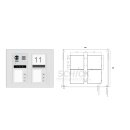 Front 4 Module 240 (h)x 190 (v)