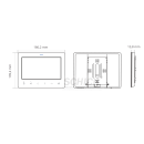 Türsprechanlage  Türklingel DSB1211S/KP fe 170°  2MP Kamera & MB7 7" Sensortasten Sprechanlagen  Monitor