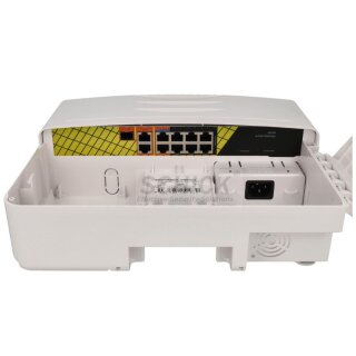 10 port-Switch mit 8 PoE-Ports Gigabit Outdoor PoE Switch