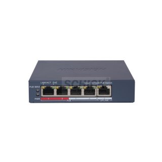 Hikvision DS-3E1105P-EI | 4 Port Fast Ethernet Smart POE Switch