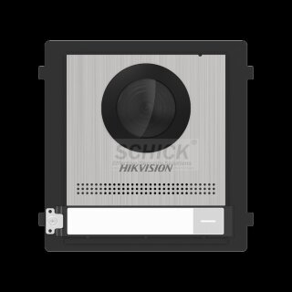 DS-KD8003Y-IME2/S(O-STD)/Europe BV 2-Draht  IP Videosprechanlagen-Zentralmodul  Kamera 2 MP 180° FE /Steel Version 304  HIKVISION