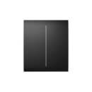 Ajax CenterButton (2-gang) horizontal (Cover) black