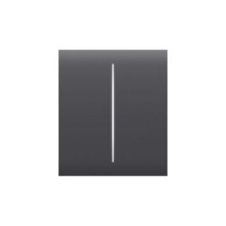 Ajax CenterButton (2-gang) horizontal (Cover) graphite