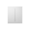 Ajax CenterButton (2-gang) horizontal (Cover) white