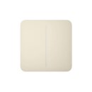 Ajax SoloButton (2-gang) horizontal ivory (Cover)
