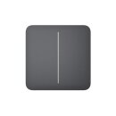 Ajax SoloButton (2-gang) horizontal graphite (Cover)