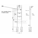 Front Durchwurfbriefkasten 370x330x100RAL 7016 ANTHRAZITGRAU