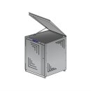 Mülltonnenbox 240L 1-fach  Edelstahl in RAL-Farbe...