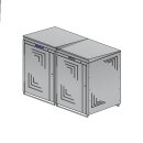 Mülltonnenbox 240L 2-fach  Edelstahl in RAL-Farbe...