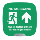 Ajax BrandPlate Notausgang 1 Stück for StreetSiren...